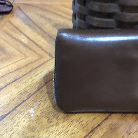 Prada Womens Zip Around Logo Leather Continental Wallet *PROJECT * DAMAGED - Picture 7 of 16